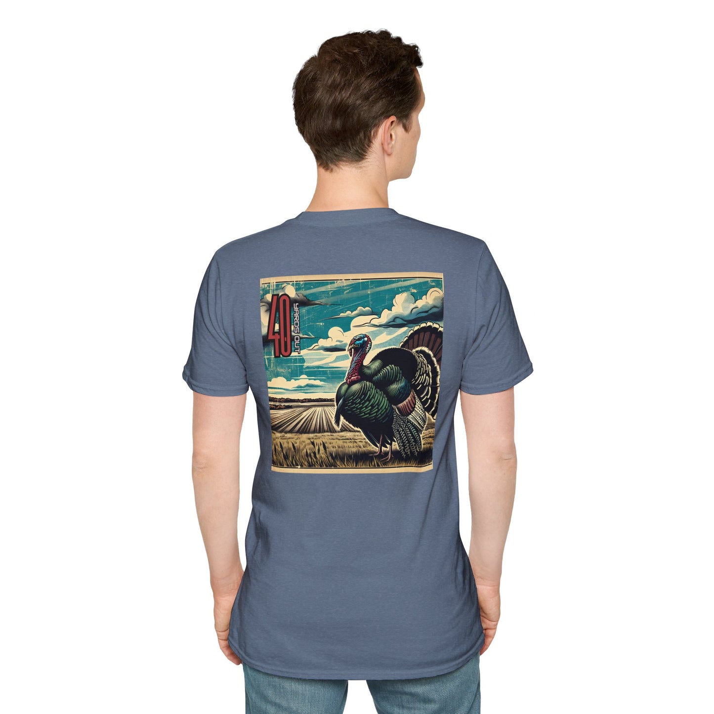 40 Yards Out Turkey Unisex Softstyle T-Shirt