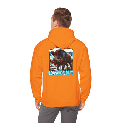 40 YARDS OUT Brand Productions Muddy Boar Heavy Blend™ Hooded Sweatshirt