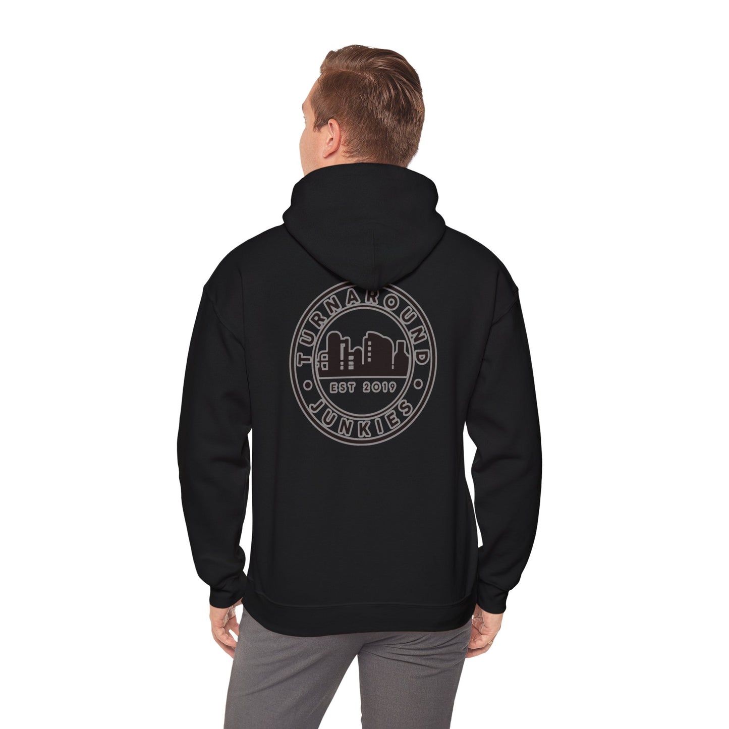 Turnaround Junkies Circle Logo Heavy Blend™ Hooded Sweatshirt
