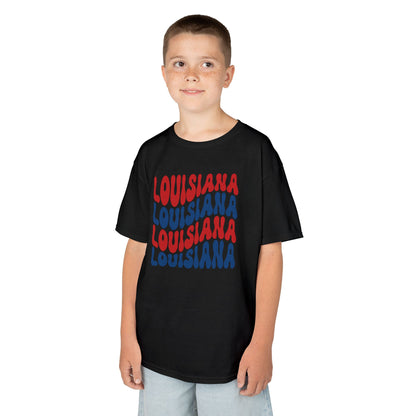 Kids Louisiana Red, White, and Blue