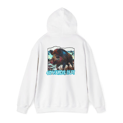 40 YARDS OUT Brand Productions Muddy Boar Heavy Blend™ Hooded Sweatshirt