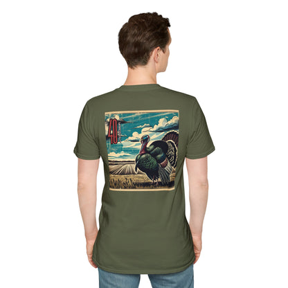 40 Yards Out Turkey Unisex Softstyle T-Shirt