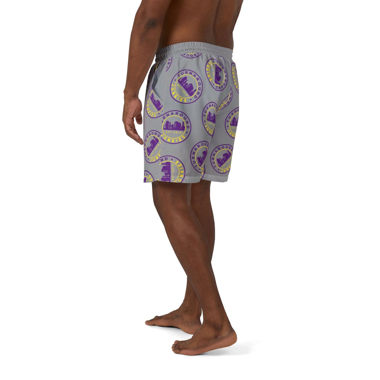 Turnaround Junkies Circle Logo Swim Shorts
