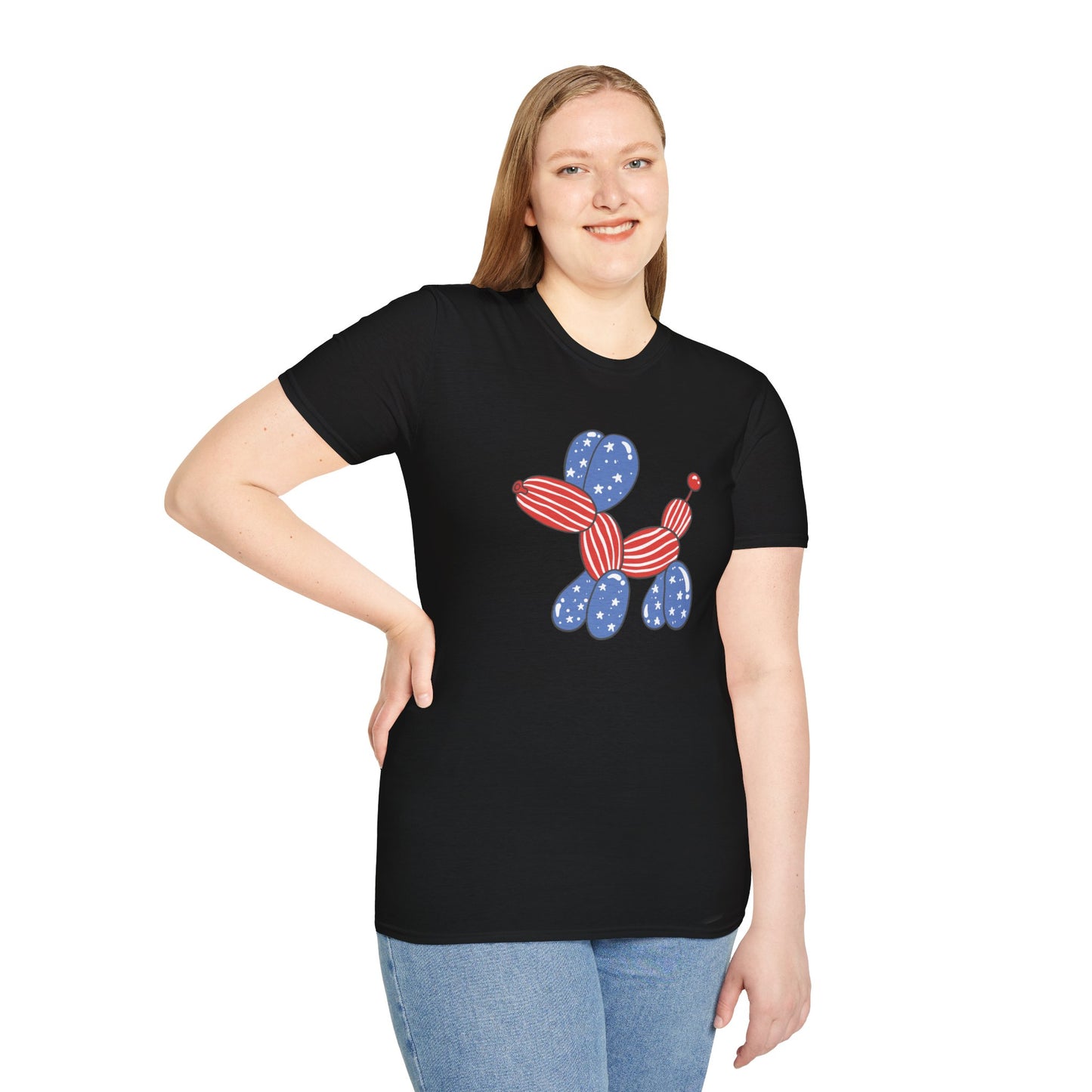 Adult USA Balloon Dog shirt