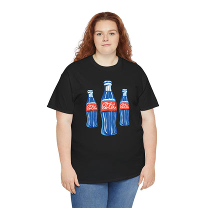 Coca Cola Retro Design Adult Heavy Cotton Tee