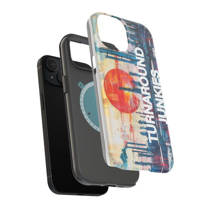 Turnaround Junkies  Red Sun Rising Magnetic Tough Cases