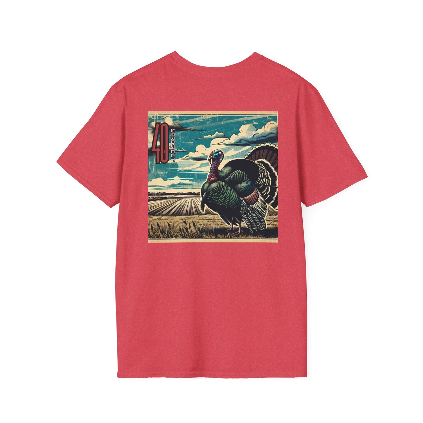40 Yards Out Turkey Unisex Softstyle T-Shirt