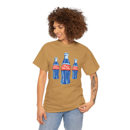 Coca Cola Retro Design Adult Heavy Cotton Tee