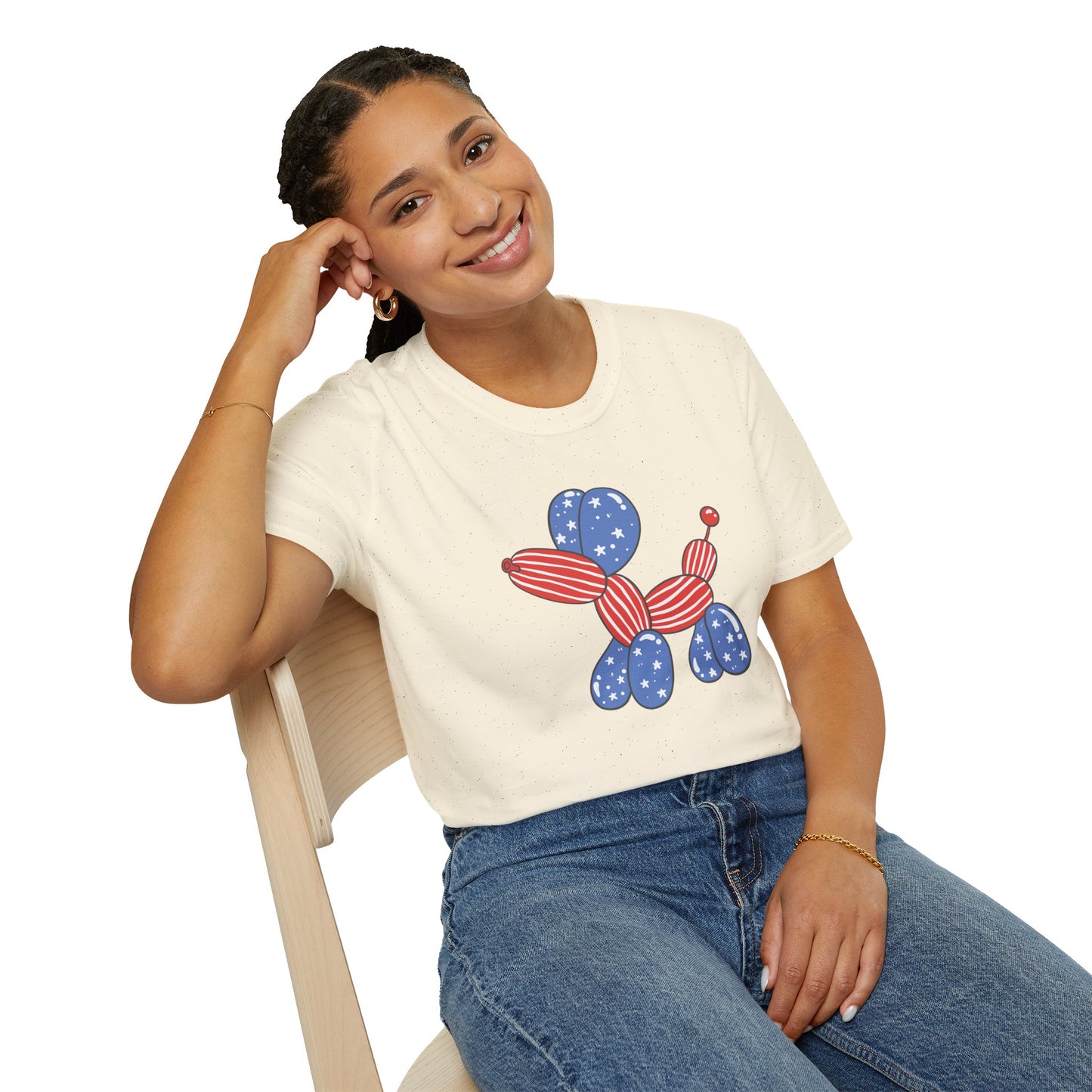 Adult USA Balloon Dog shirt