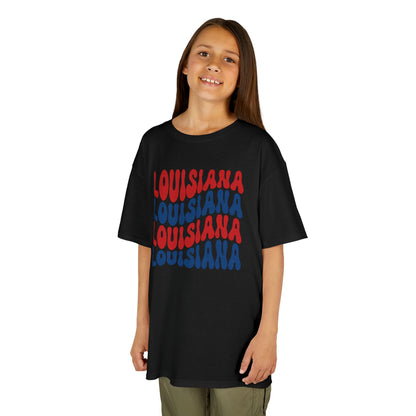 Kids Louisiana Red, White, and Blue