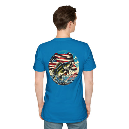 40 Yards Out American Bass Unisex Softstyle T-Shirt