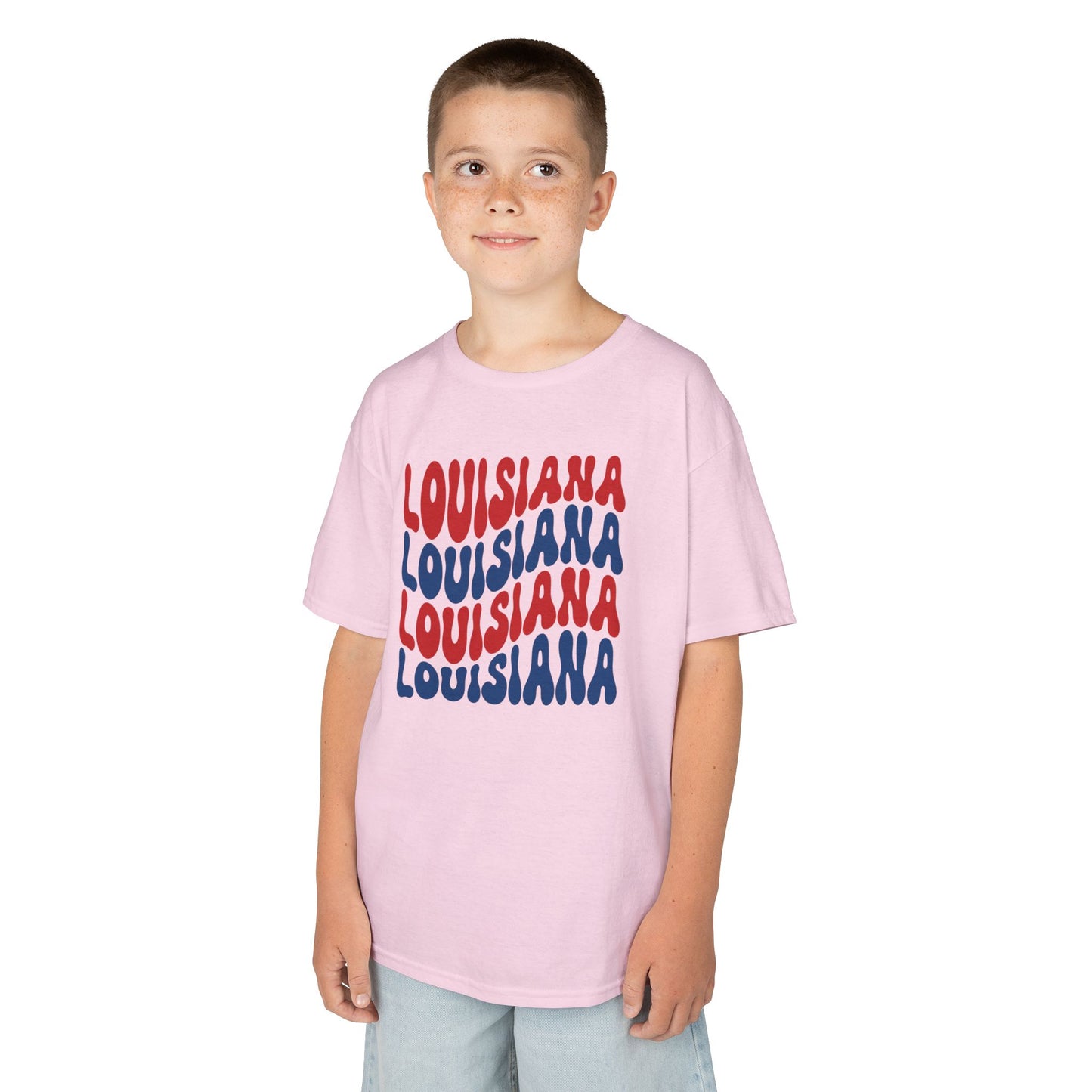 Kids Louisiana Red, White, and Blue