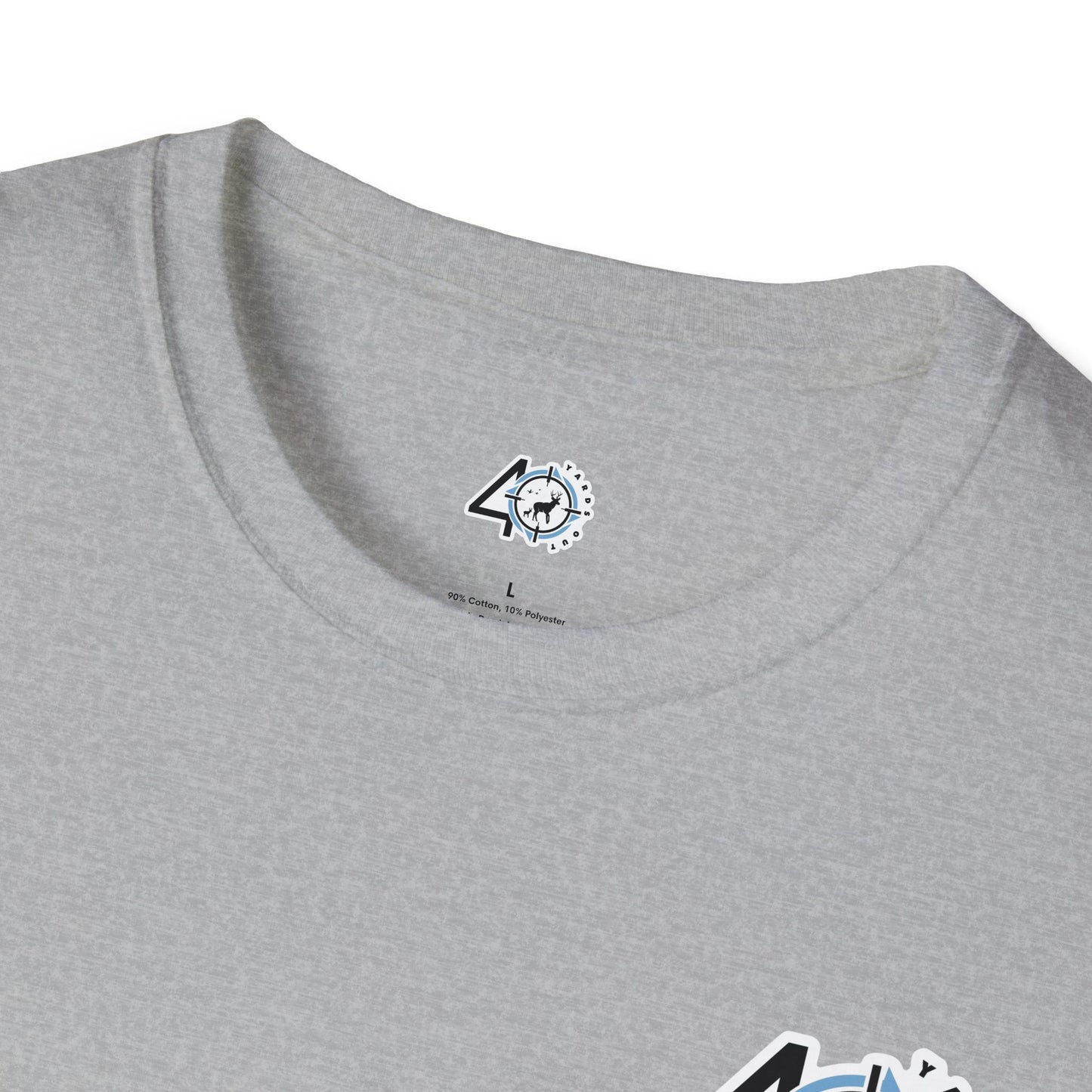 40 Yards Out Antler Deer Unisex Softstyle T-Shirt