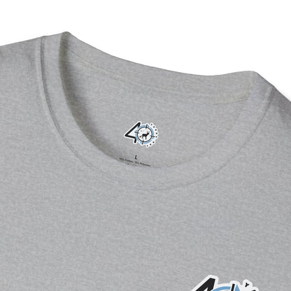 40 Yards Out Antler Deer Unisex Softstyle T-Shirt
