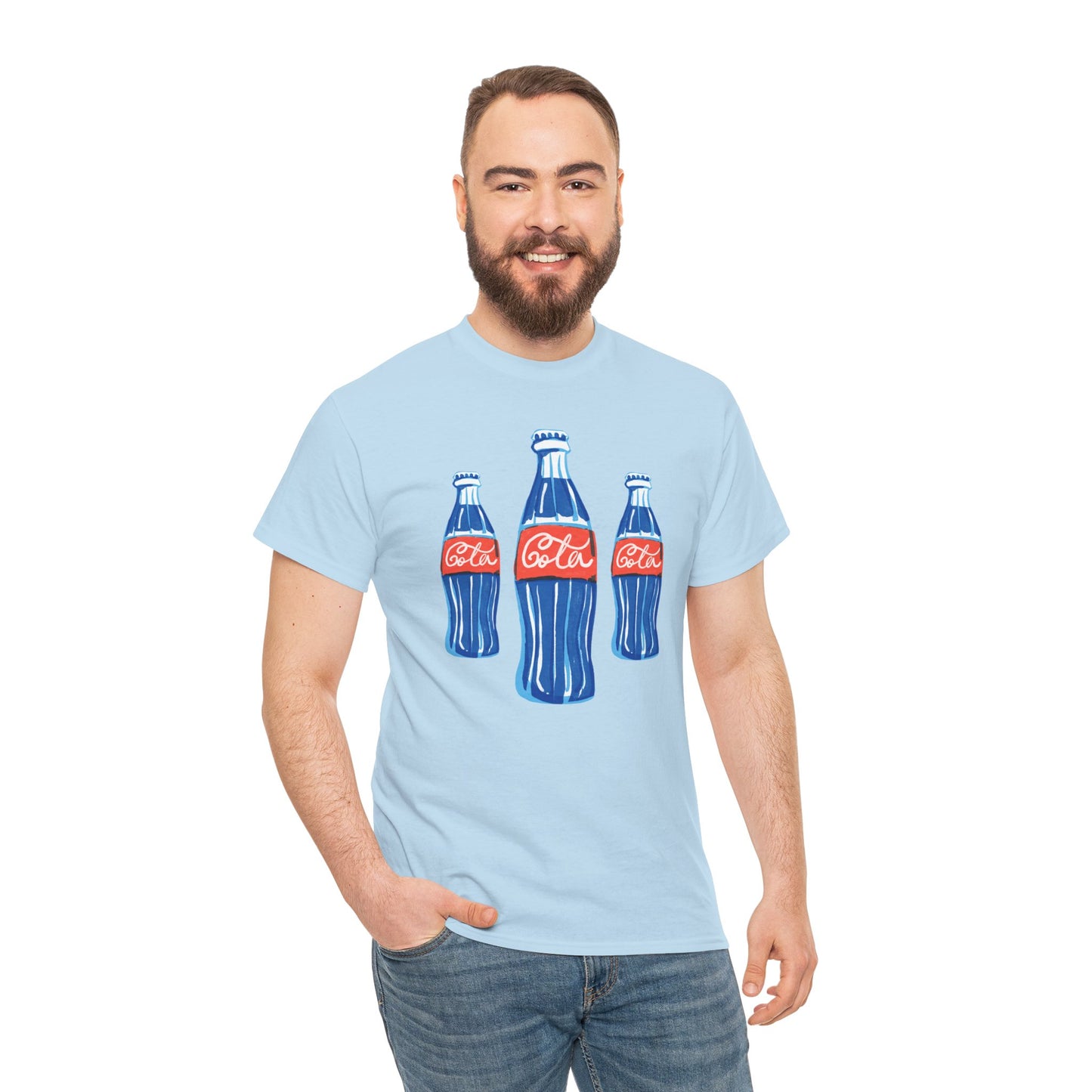 Coca Cola Retro Design Adult Heavy Cotton Tee