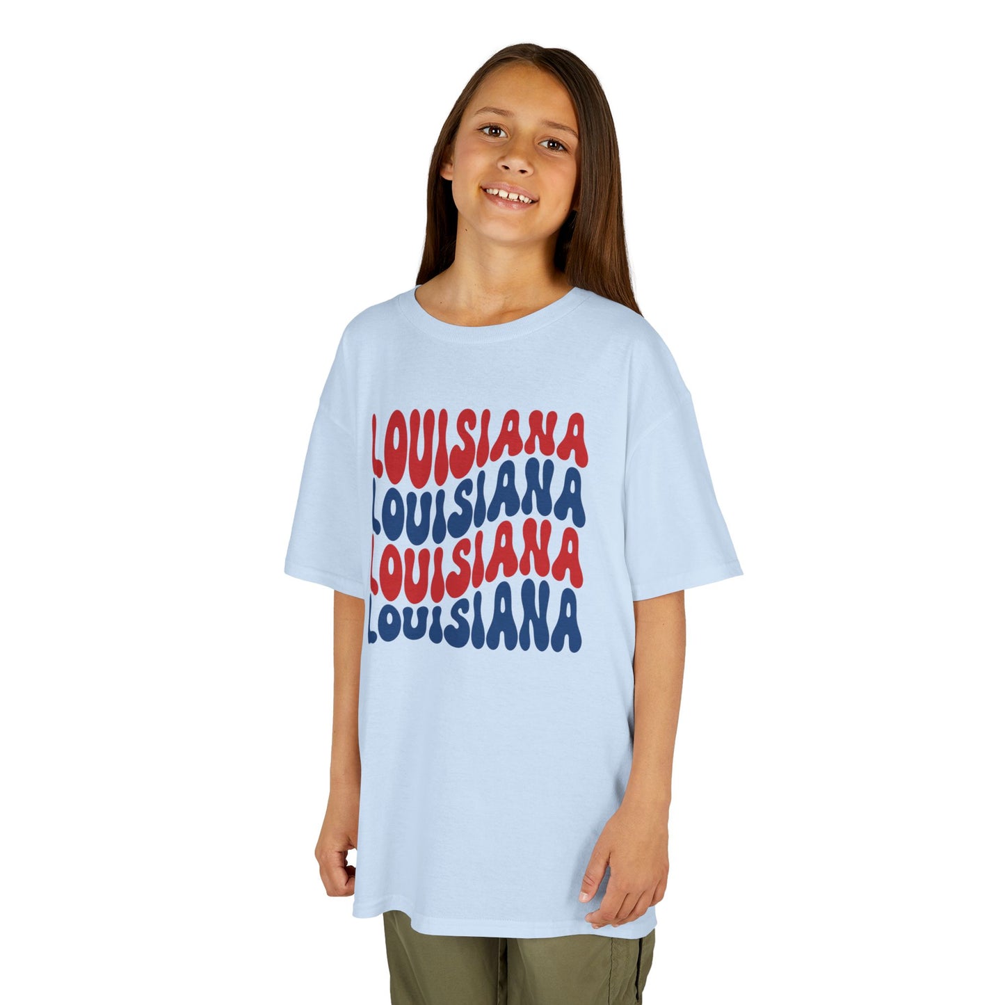 Kids Louisiana Red, White, and Blue