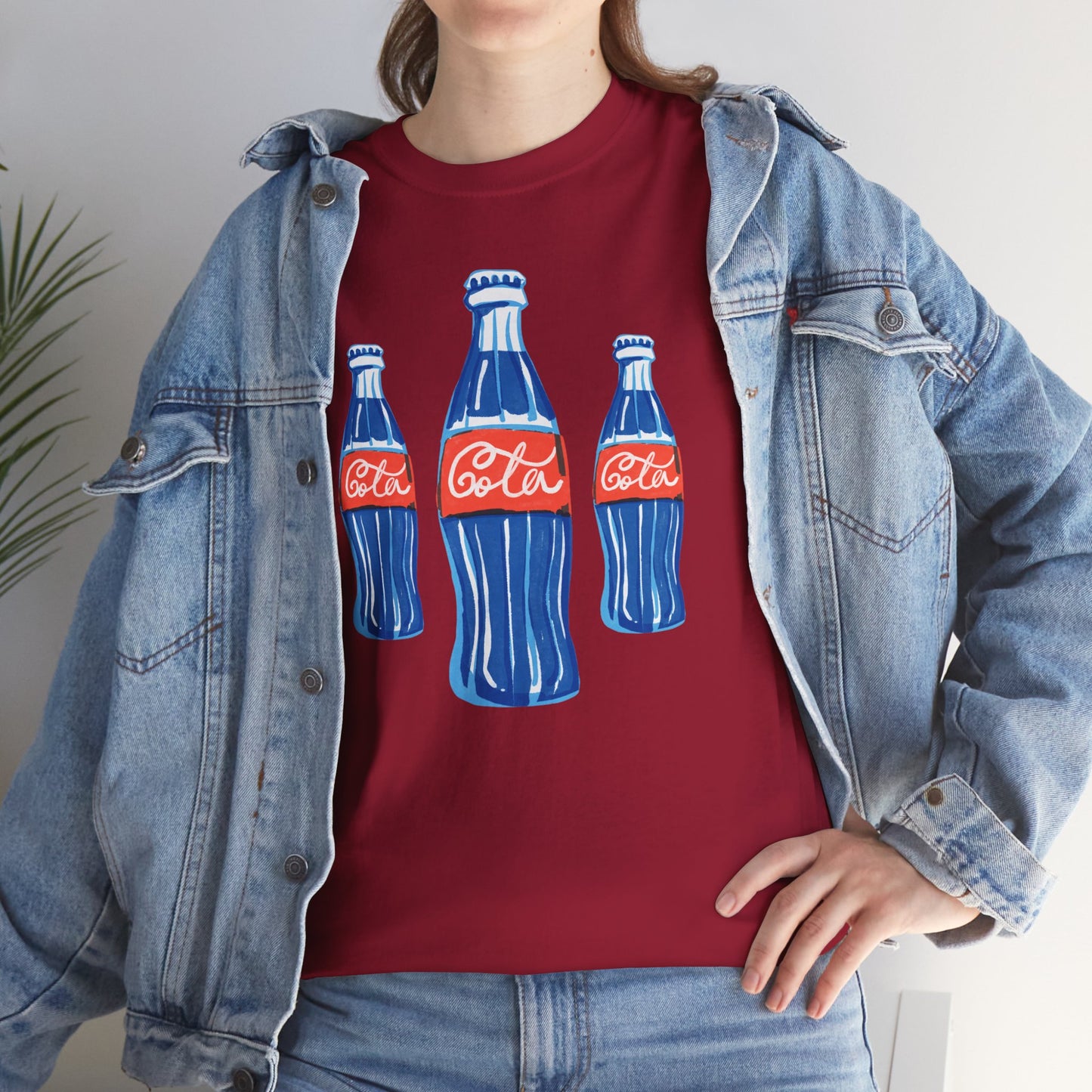 Coca Cola Retro Design Adult Heavy Cotton Tee