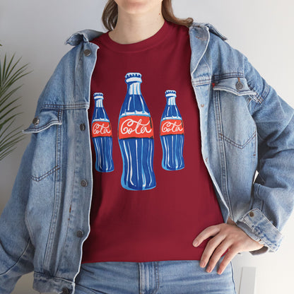 Coca Cola Retro Design Adult Heavy Cotton Tee