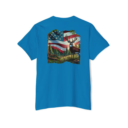 40 Yards Out American Flag Buck Pocket Tee