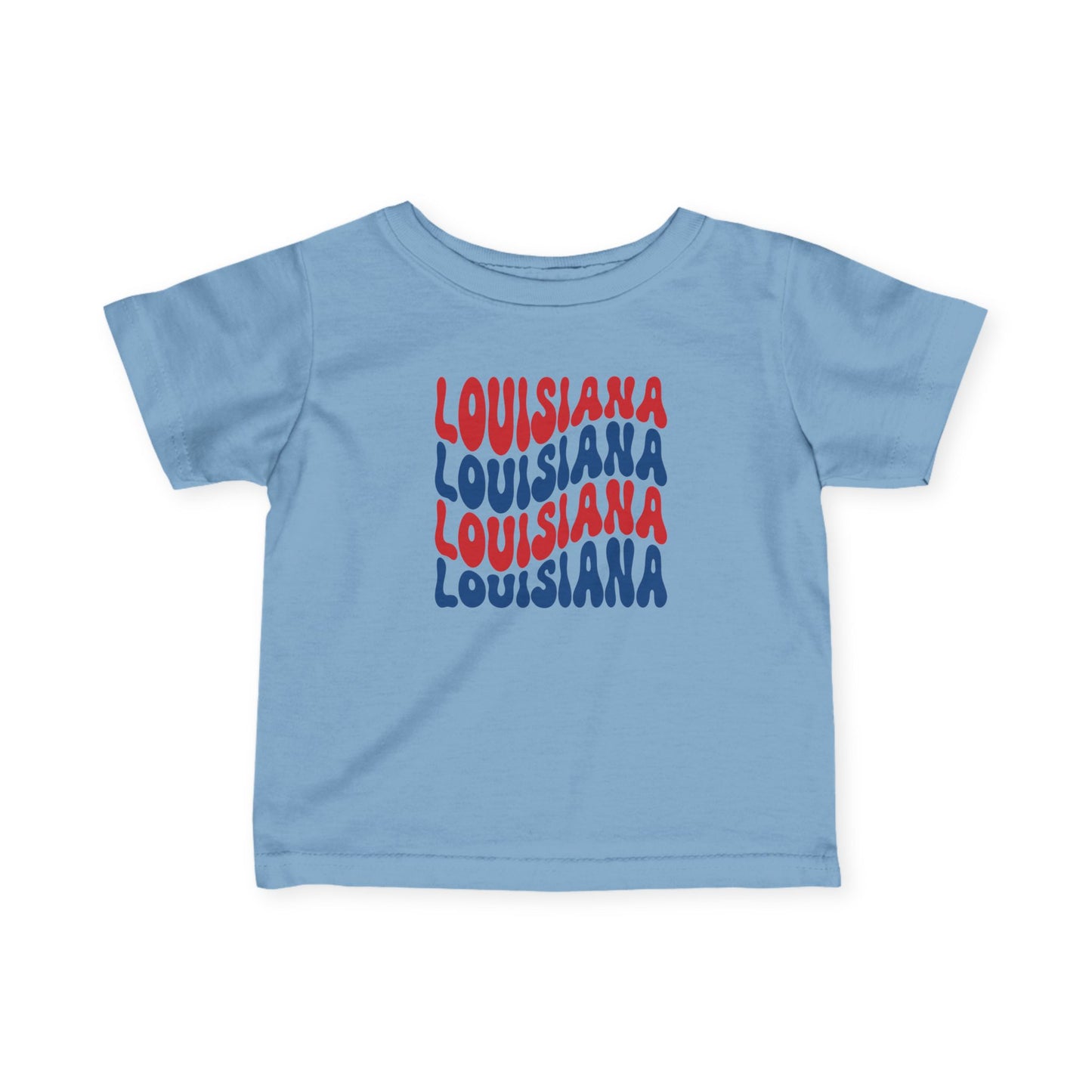 Infant Louisiana Red, White and Blue shirt