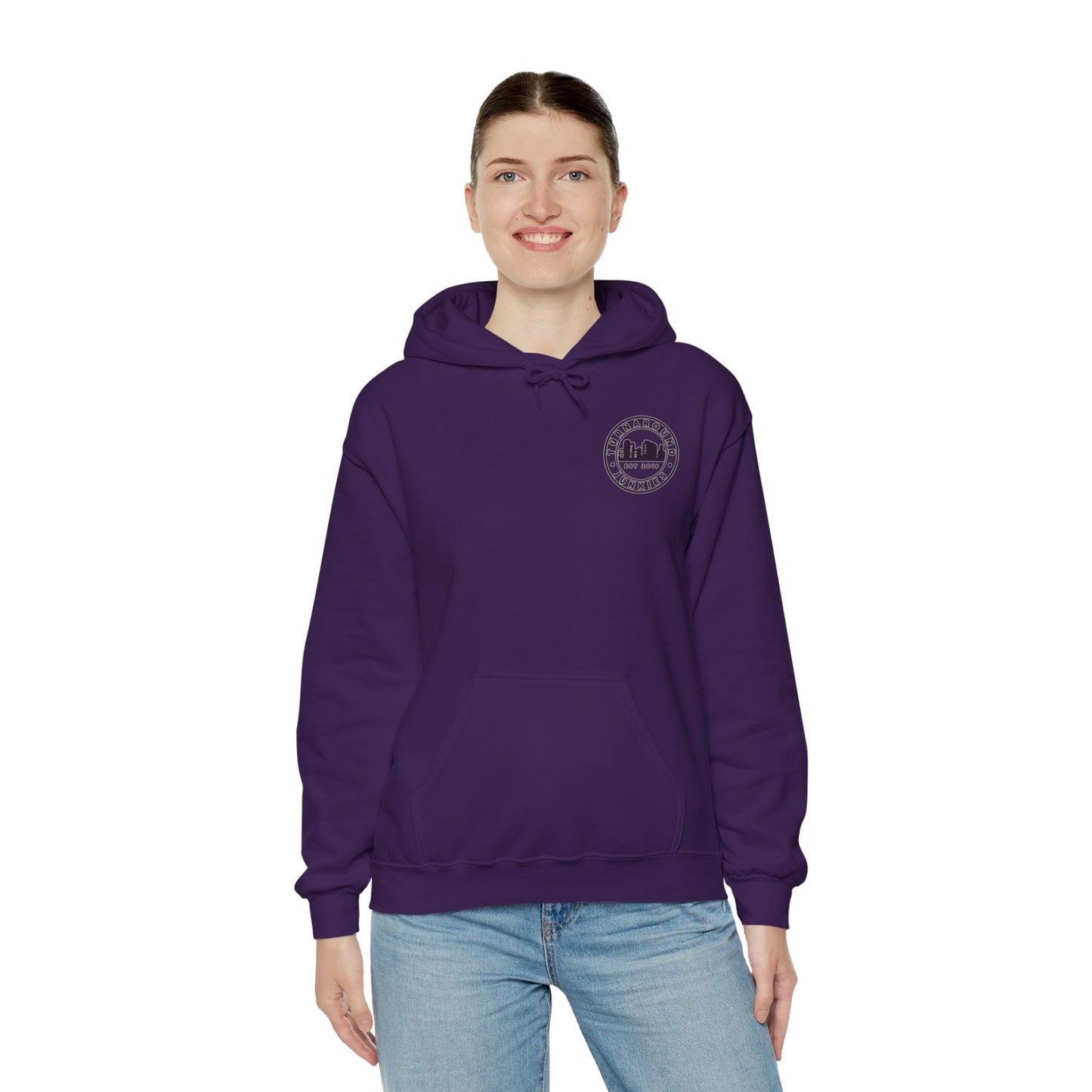 Turnaround Junkies Circle Logo Heavy Blend™ Hooded Sweatshirt