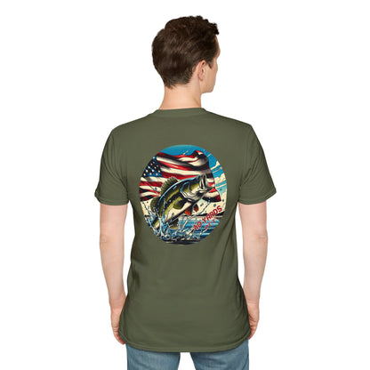 40 Yards Out American Bass Unisex Softstyle T-Shirt