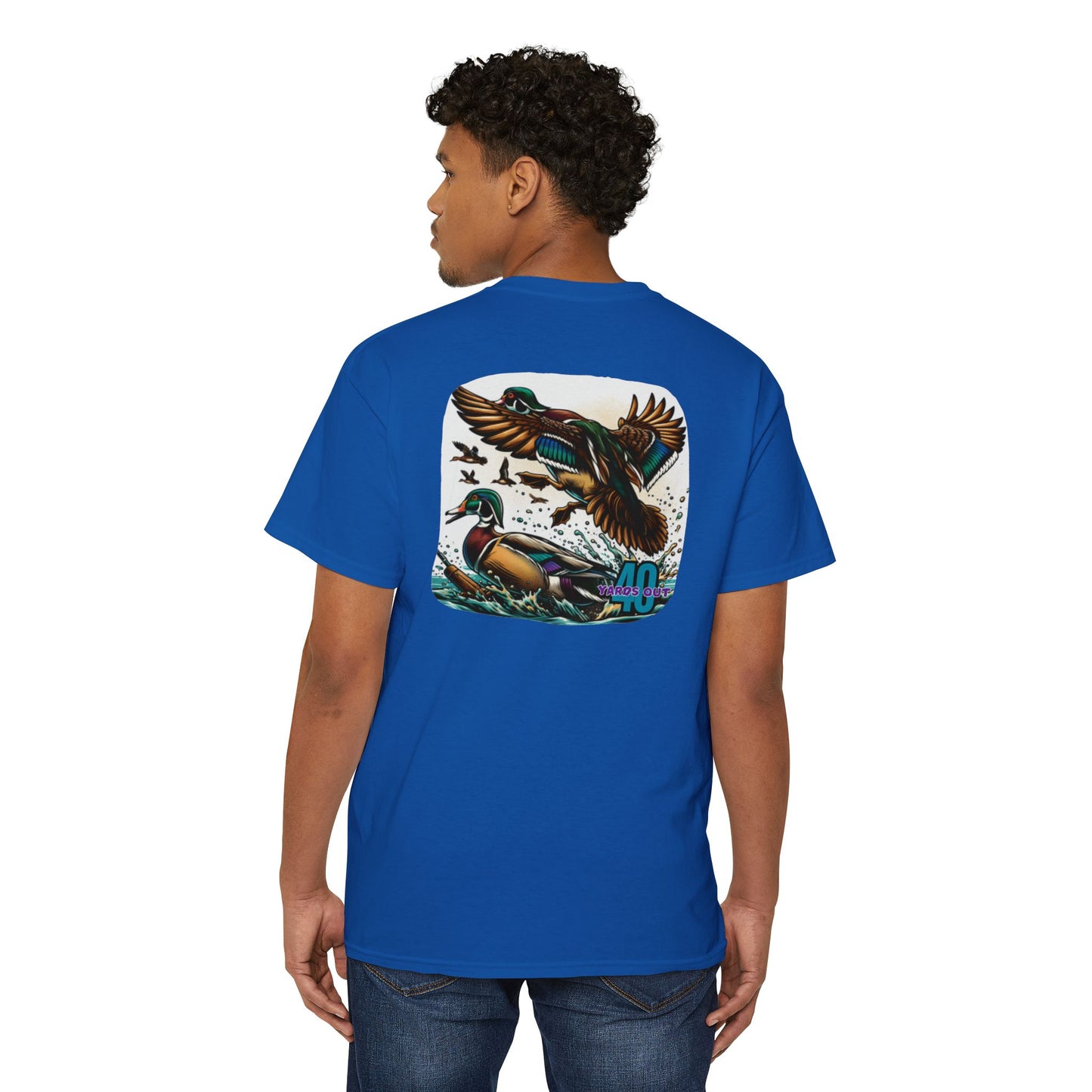 40 Yards Out Duck Unisex Heavy Cotton Pocket Tee