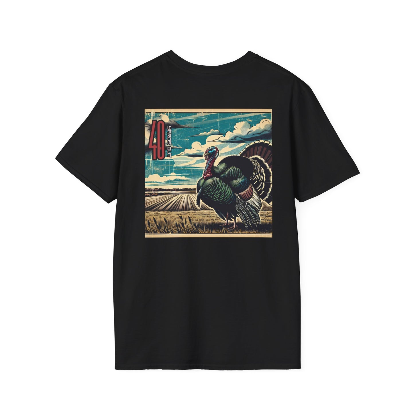 40 Yards Out Turkey Unisex Softstyle T-Shirt