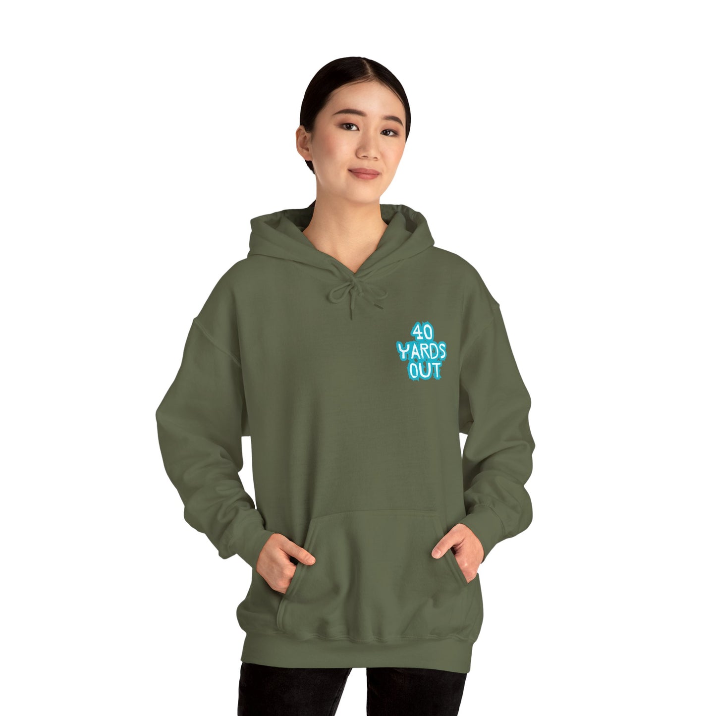 40 YARDS OUT Brand Productions Muddy Boar Heavy Blend™ Hooded Sweatshirt