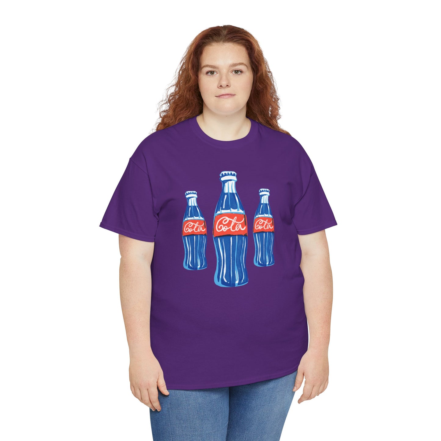 Coca Cola Retro Design Adult Heavy Cotton Tee