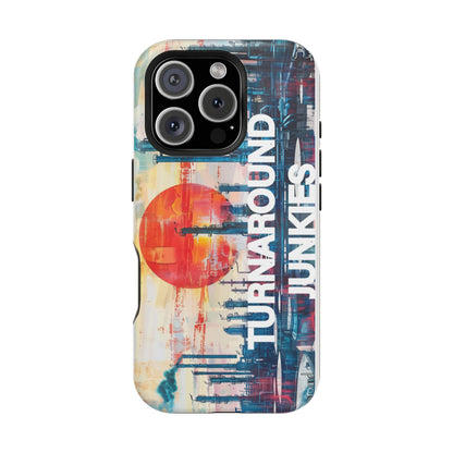 Turnaround Junkies  Red Sun Rising Magnetic Tough Cases
