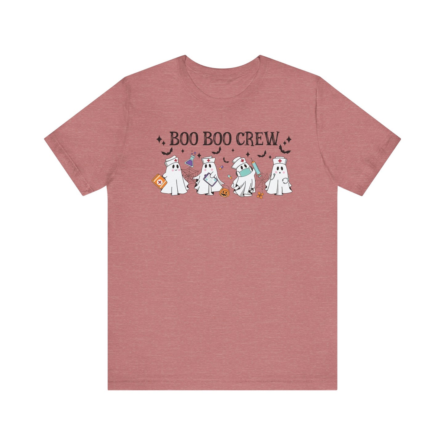 BOO BOO CREW HALLOWEEN NURSE Unisex Jersey Short Sleeve Tee