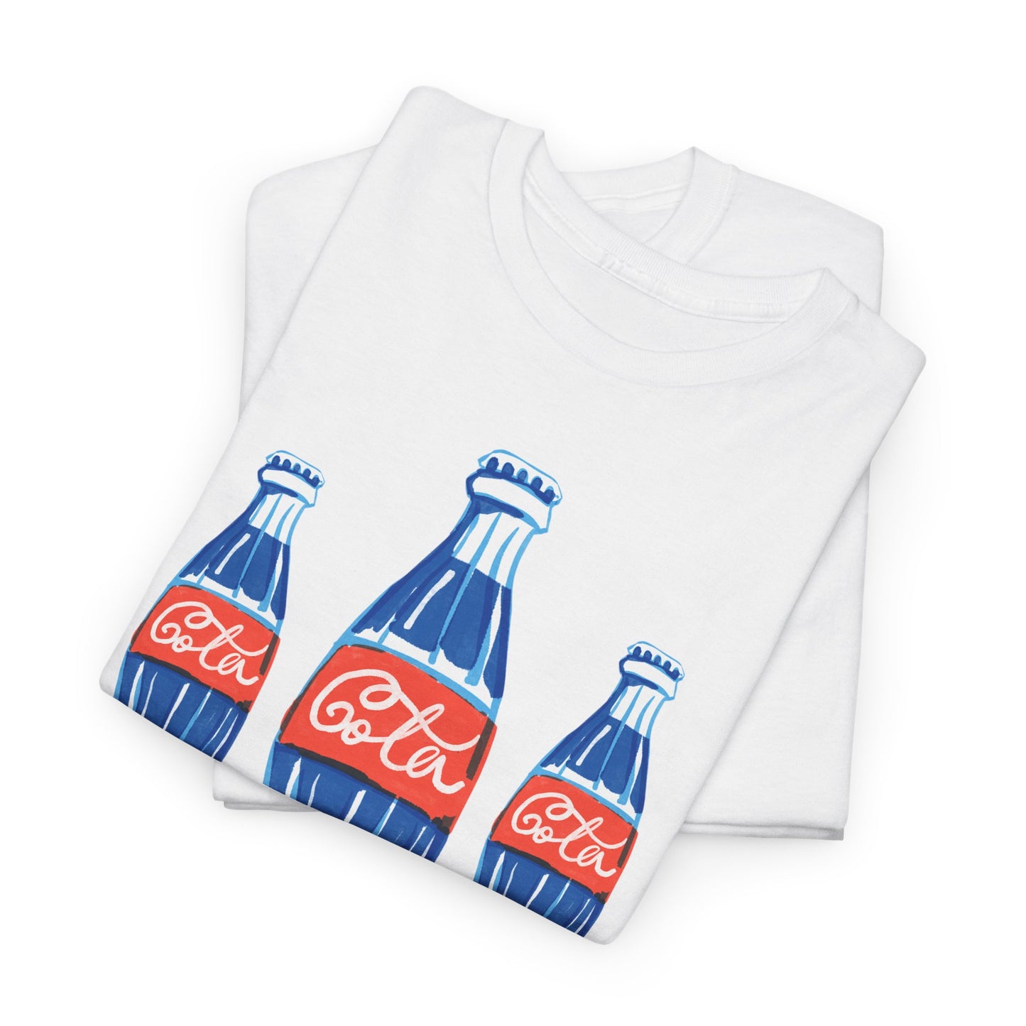 Coca Cola Retro Design Adult Heavy Cotton Tee