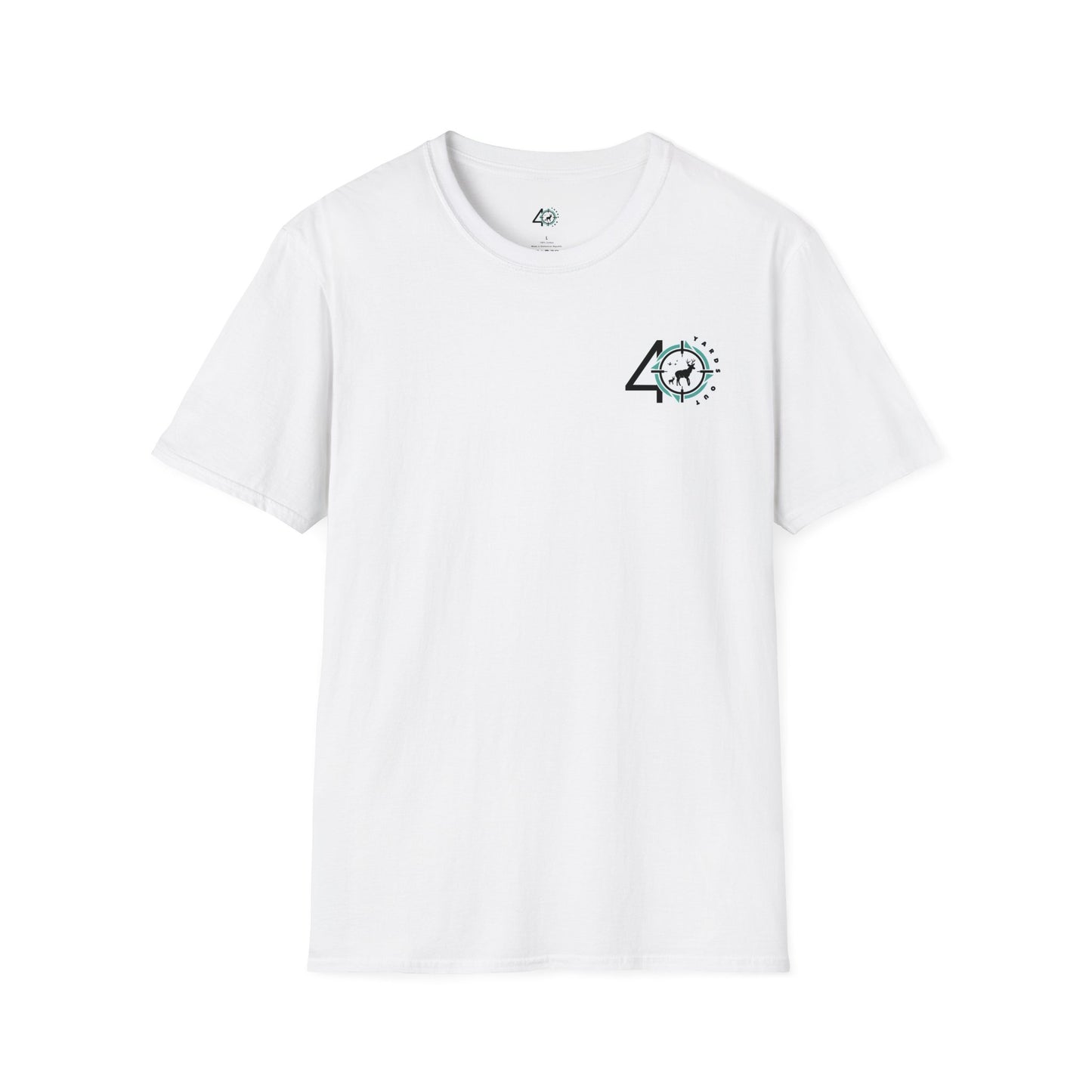 40 YARDS OUT Black Retriever Duck Watch Unisex Softstyle T-Shirt