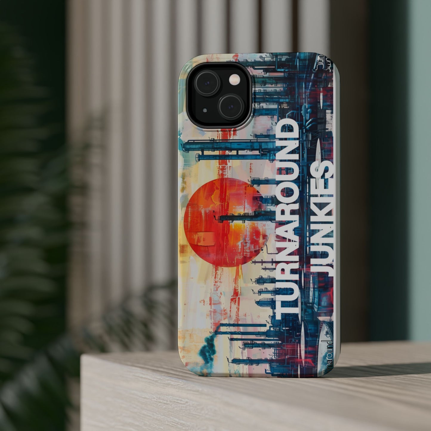 Turnaround Junkies  Red Sun Rising Magnetic Tough Cases