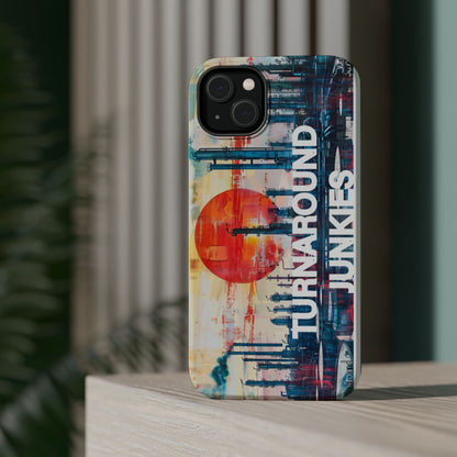 Turnaround Junkies  Red Sun Rising Magnetic Tough Cases