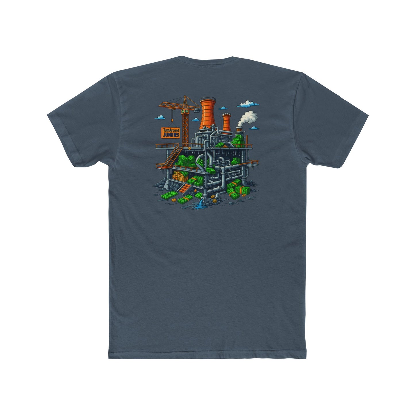 Turnaround Junkies "Stacks On Deck #2" Cotton Crew Tee