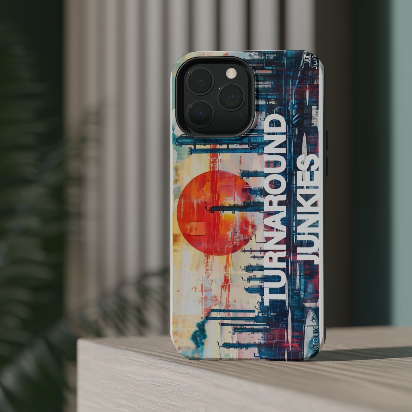 Turnaround Junkies  Red Sun Rising Magnetic Tough Cases