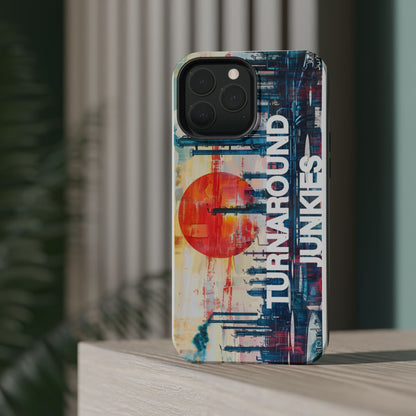 Turnaround Junkies  Red Sun Rising Magnetic Tough Cases