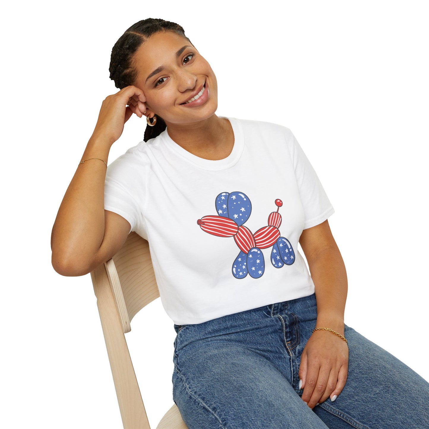 Adult USA Balloon Dog shirt