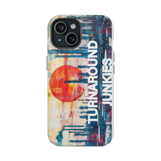 Turnaround Junkies  Red Sun Rising Magnetic Tough Cases