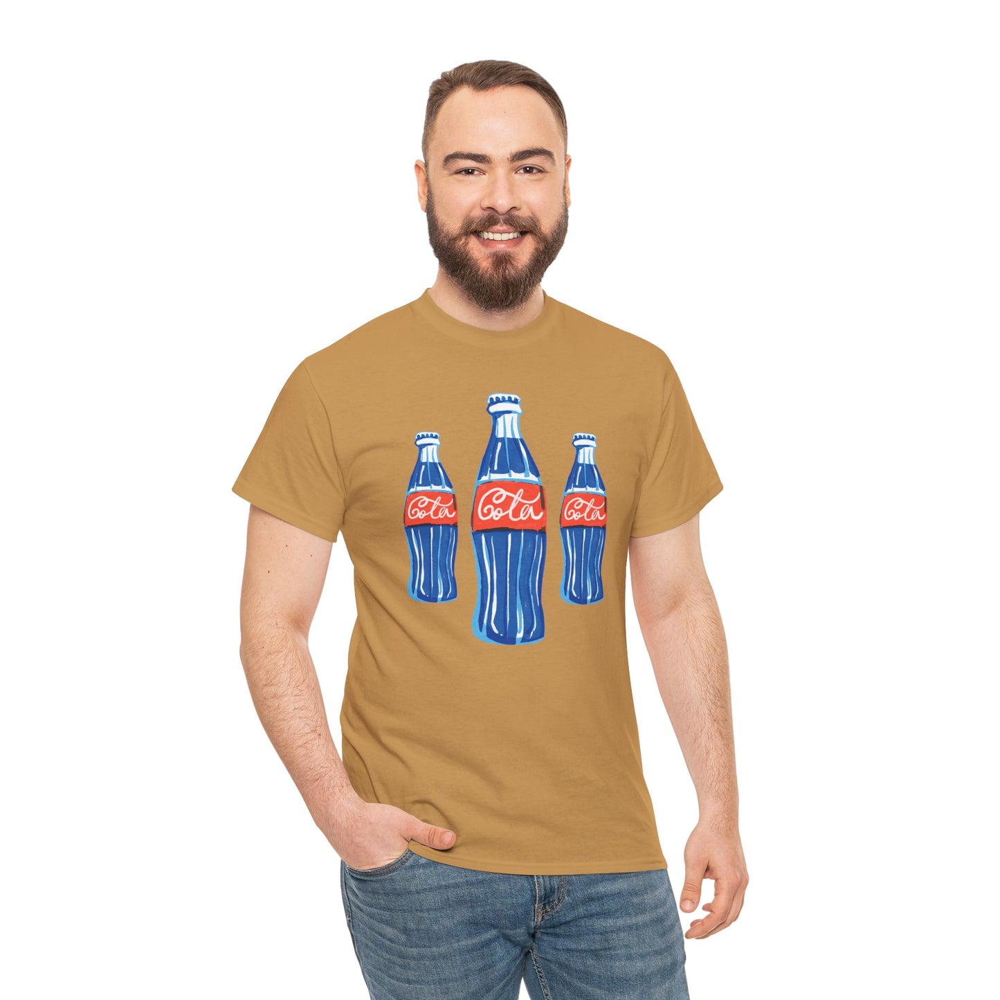 Coca Cola Retro Design Adult Heavy Cotton Tee