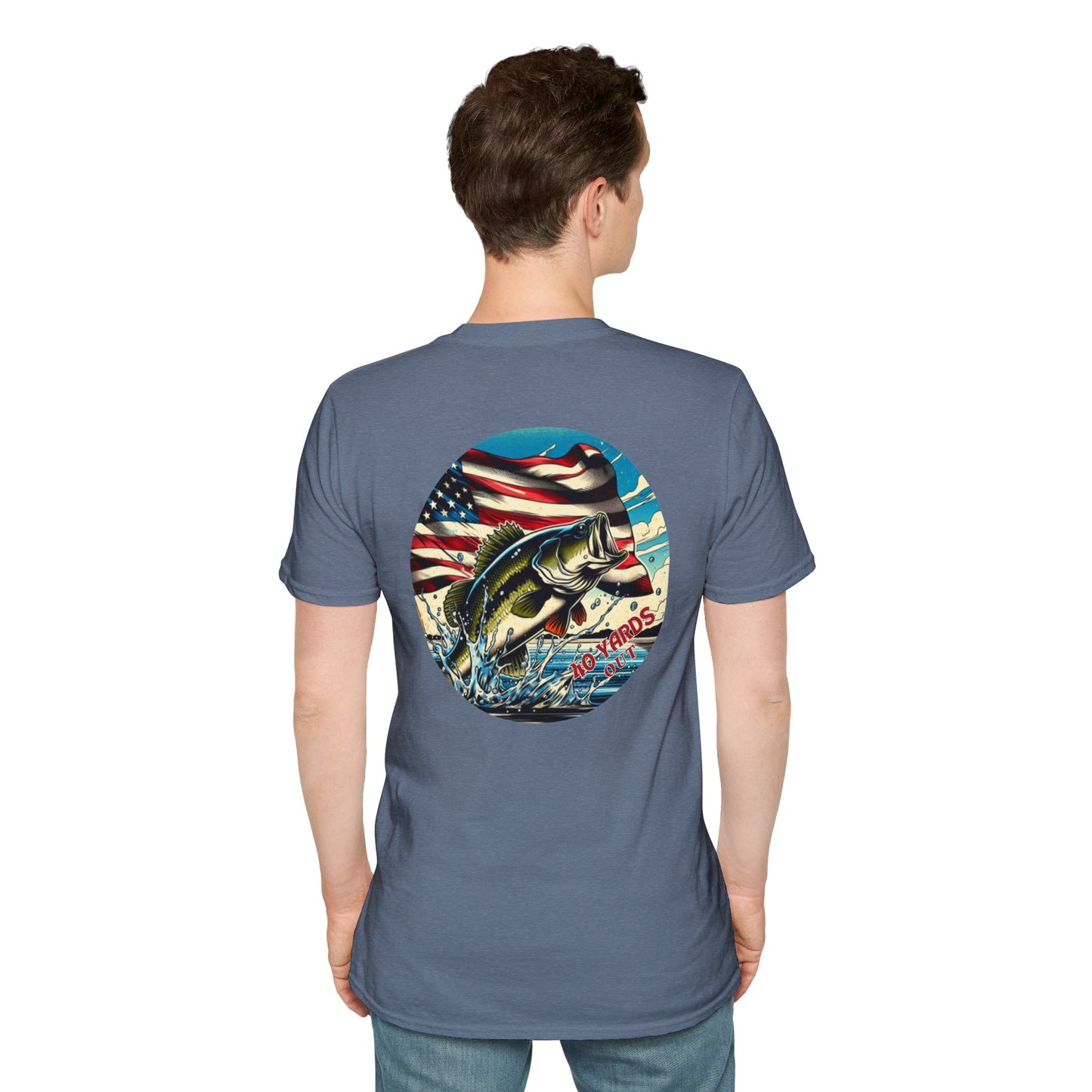 40 Yards Out American Bass Unisex Softstyle T-Shirt