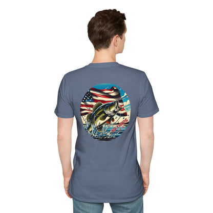 40 Yards Out American Bass Unisex Softstyle T-Shirt