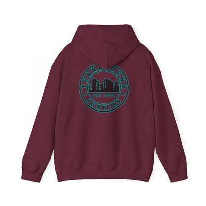 Turnaround Junkies Circle Logo Heavy Blend™ Hooded Sweatshirt