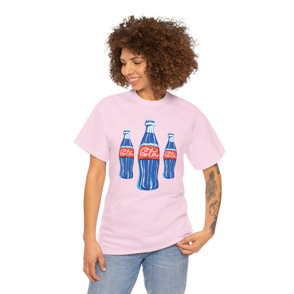Coca Cola Retro Design Adult Heavy Cotton Tee