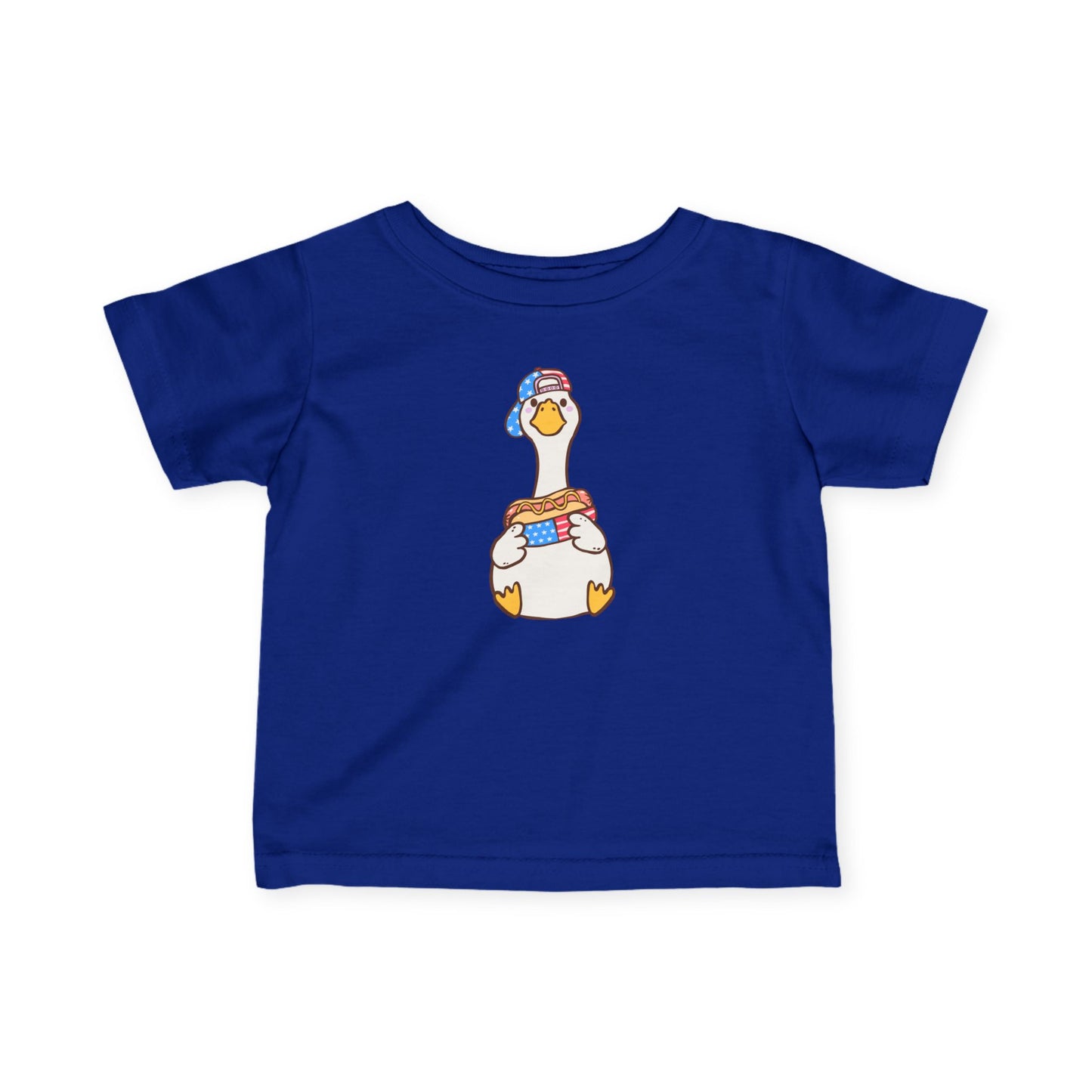 Infant Tee - Red, White, and Blue Duck Design