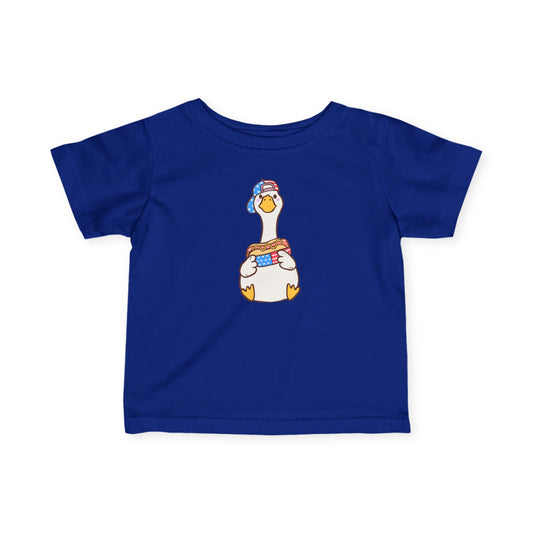 Infant Tee - Red, White, and Blue Duck Design