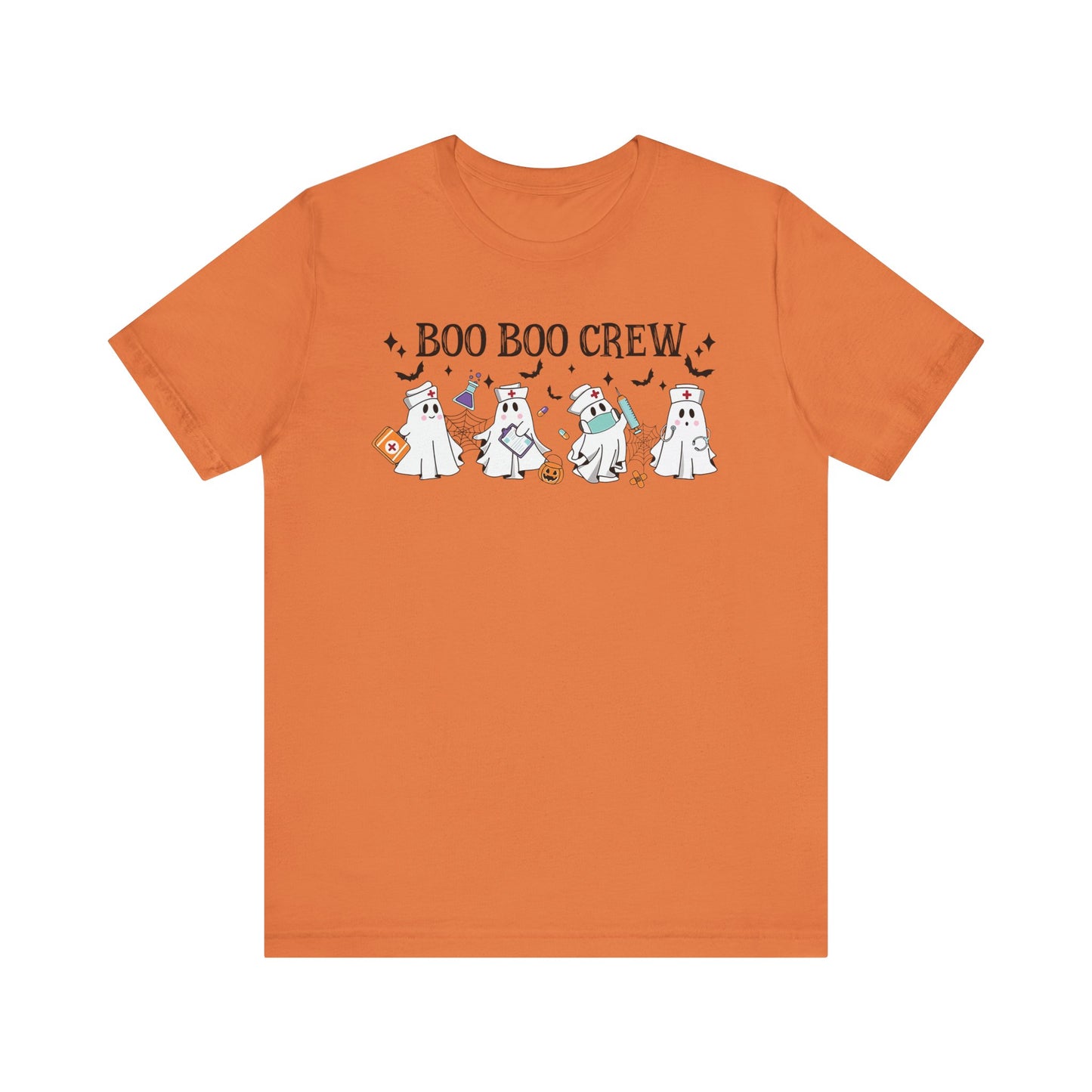 BOO BOO CREW HALLOWEEN NURSE Unisex Jersey Short Sleeve Tee