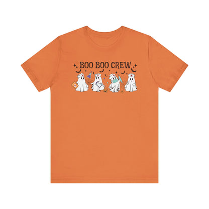 BOO BOO CREW HALLOWEEN NURSE Unisex Jersey Short Sleeve Tee